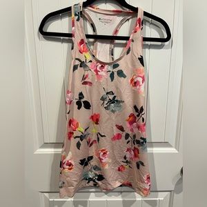 Floral Athleta workout tank top